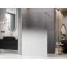 Mexen Kioto Walk-in zuhanyfal 100 x 200 cm, fehér ombre 8 mm, arany szálcsiszolt - 800-100-101-55-86
