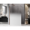 Mexen Kioto Walk-in Zuhanyfal 150 x 200 cm, fehér ombre 8 mm, rózsaarany - 800-150-101-60-86