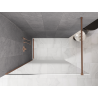 Mexen Kioto Walk-in zuhanyfal 80 x 200 cm, fehér ombre 8 mm, ecsetelt réz - 800-080-101-65-86