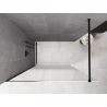 Mexen Kioto perete de duș Walk-in 100 x 200 cm, ombre albă 8 mm, negru - 800-100-101-70-86