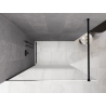 Mexen Kioto Walk-in zuhanyfal 150 x 200 cm, fehér ombre 8 mm, fekete - 800-150-101-70-86