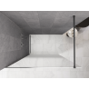 Mexen Kioto panou de duș Walk-in 70 x 200 cm, ombre albă 8 mm, gun metal - 800-070-101-95-86