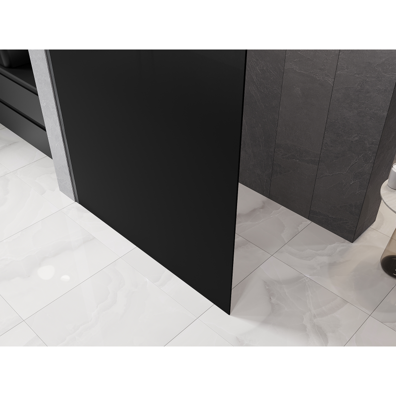 Mexen Kioto perete de duș Walk-in 120 x 200 cm, ombre negru 8 mm, gri pistol periat - 800-120-101-66-76