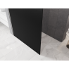 Mexen Kioto Walk-in zuhanyfal 130 x 200 cm, fekete ombre 8 mm, kefélt nikkel - 800-130-101-97-76