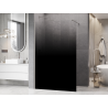 Mexen Kioto Walk-in zuhanyfal 120 x 200 cm, fekete ombre 8 mm, szálcsiszolt nikkel - 800-120-101-97-76