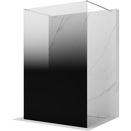 Mexen Kioto perete de duș independent 120 x 200 cm, ombre negru 8 mm, crom - 800-120-002-01-76
