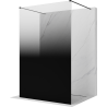 Mexen Kioto perete de duș independent 100 x 200 cm, ombre negru 8 mm, negru - 800-100-002-70-76