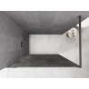 Mexen Kioto perete de duș Walk-in 150 x 200 cm, crackle grafit 12 mm, crom - 800-150-101-01-44-X