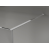 Mexen Kioto perete pentru duș Walk-in 130 x 200 cm, crackle grafit 12 mm, crom - 800-130-101-01-44-X