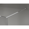 Mexen Kioto perete de duș Walk-in 150 x 200 cm, crackle grafit 12 mm, crom - 800-150-101-01-44-X