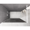 Mexen Kioto perete de duș Walk-in 150 x 200 cm, crackle grafit 12 mm, alb - 800-150-101-20-44-X