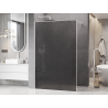 Mexen Kioto Walk-in zuhanyfal, 80 x 200 cm, crackle grafit, 12 mm, fehér - 800-080-101-20-44-X