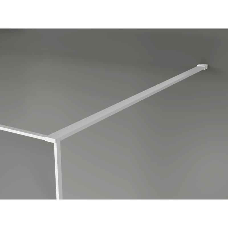 Mexen Kioto Panou de duș Walk-in 70 x 200 cm, crackle grafit 12 mm, alb - 800-070-101-20-44-X