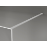 Mexen Kioto Walk-in zuhanyfal 70 x 200 cm, repedezett grafit 12 mm, fehér - 800-070-101-20-44-X
