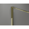 Mexen Kioto perete de duș Walk-in 130 x 200 cm, crackle grafit 12 mm, auriu - 800-130-101-50-44-X