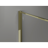 Mexen Kioto Walk-in zuhanyfal 90 x 200 cm, crackle grafit 12 mm, arany - 800-090-101-50-44-X