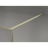 Mexen Kioto Walk-in zuhanyfal 110 x 200 cm, crackle grafit 12 mm, arany kefe - 800-110-101-55-44-X