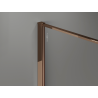 Mexen Kioto perete de duș Walk-in 70 x 200 cm, crackle grafit 12 mm, aur roz - 800-070-101-60-44-X