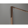 Mexen Kioto Walk-in zuhanyfal 90 x 200 cm, crackle grafit 12 mm, rózsaarany - 800-090-101-60-44-X