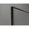 Mexen Kioto perete de duș Walk-in 110 x 200 cm, crackle grafit 12 mm, negru - 800-110-101-70-44-X
