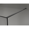 Mexen Kioto Panou de duș Walk-in 120 x 200 cm, crackle grafit 12 mm, negru - 800-120-101-70-44-X
