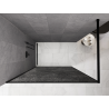 Mexen Kioto panou de duș Walk-in 160 x 200 cm, crackle grafit 12 mm, negru - 800-160-101-70-44-X