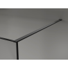 Mexen Kioto perete de duș Walk-in 150 x 200 cm, crackle grafit 12 mm, negru - 800-150-101-70-44-X