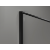 Mexen Kioto perete de duș Walk-in 70 x 200 cm, crackle grafit 12 mm, negru - 800-070-101-70-44-X