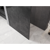 Mexen Kioto perete de duș Walk-in 140 x 200 cm, crackle grafit 12 mm, gun metal - 800-140-101-95-44-X
