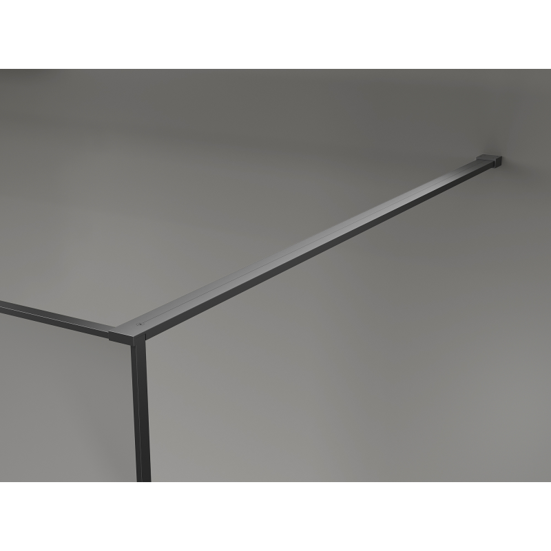Mexen Kioto perete de duș Walk-in 120 x 200 cm, crackle grafit 12 mm, gun metal - 800-120-101-95-44-X