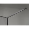 Mexen Kioto perete de duș Walk-in 160 x 200 cm, crackle grafit 12 mm, metal armă - 800-160-101-95-44-X