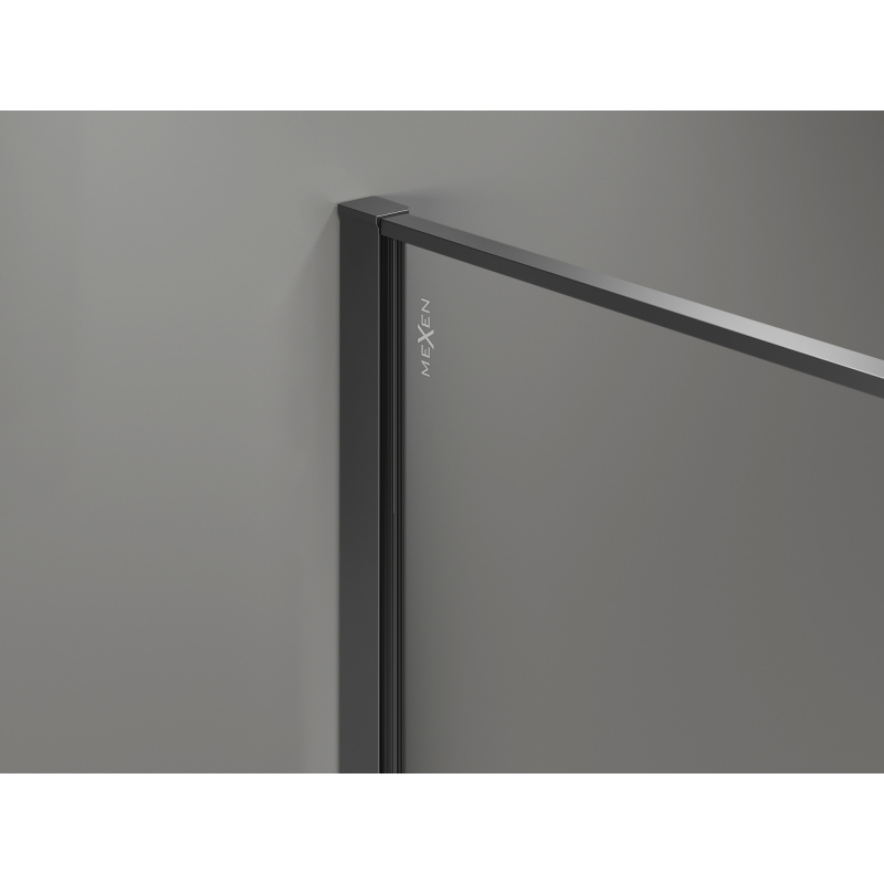 Mexen Kioto perete de duș Walk-in 90 x 200 cm, crackle grafit 12 mm, gun metal - 800-090-101-95-44-X