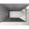 Mexen Kioto Walk-in zuhanyfal 160 x 200 cm, crackle grafit 12 mm, csiszolt nikkel - 800-160-101-97-44-X