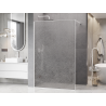 Mexen Kioto perete de duș Walk-in 100 x 200 cm, crackle transparent 12 mm, alb - 800-100-101-20-04-X