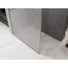 Mexen Kioto perete de duș Walk-in 70 x 200 cm, crackle transparent 12 mm, auriu periat - 800-070-101-55-04-X