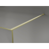 Mexen Kioto perete de duș Walk-in 70 x 200 cm, crackle transparent 12 mm, auriu periat - 800-070-101-55-04-X