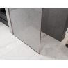 Mexen Kioto Walk-in zuhanyfal 120 x 200 cm, crackle átlátszó 12 mm, kefeolt réz - 800-120-101-65-04-X