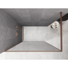 Mexen Kioto Walk-in zuhanyfal 90 x 200 cm, repedezett átlátszó 12 mm, kefe réz - 800-090-101-65-04-X