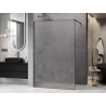 Mexen Kioto panou de duș Walk-in 120 x 200 cm, crackle transparent 12 mm, gri gun periat - 800-120-101-66-04-X