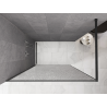 Mexen Kioto Walk-in zuhanyfal 110 x 200 cm, crackle átlátszó 12 mm, gun gray kefe - 800-110-101-66-04-X