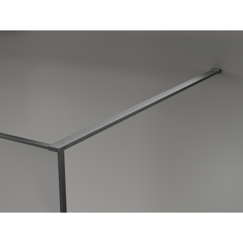 Mexen Kioto perete de duș Walk-in 130 x 200 cm, crackle transparent 12 mm, gun gray periat - 800-130-101-66-04-X