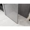 Mexen Kioto perete de duș Walk-in 100 x 200 cm, transparent crackle 12 mm, gun metal - 800-100-101-95-04-X