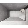 Mexen Kioto perete de duș Walk-in 100 x 200 cm, transparent crackle 12 mm, gun metal - 800-100-101-95-04-X