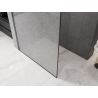Mexen Kioto Walk-in zuhanyfal 90 x 200 cm, crackle átlátszó 12 mm, gun metal - 800-090-101-95-04-X