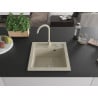 Mexen Vito Chiuvetă de granit cu 1 compartiment și baterie de bucătărie Telma, Bej - 6503-69-670200-69