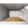 Mexen Kioto Walk-in zuhanyfal 100 x 200 cm, bronz 8 mm, króm - 800-100-101-01-32