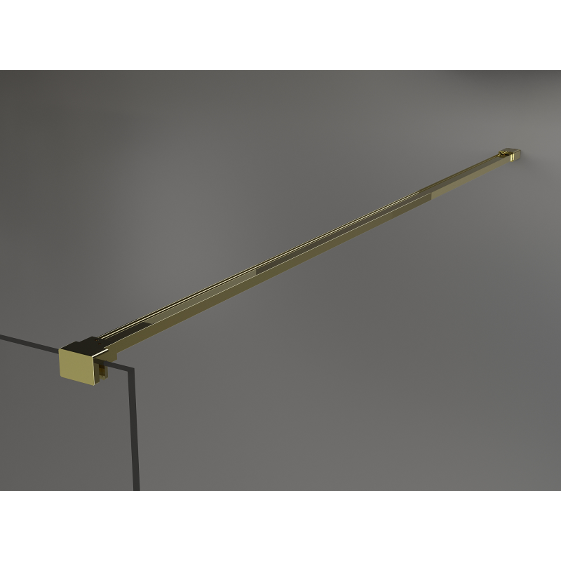 Mexen Kioto perete de duș Walk-in 130 x 200 cm, bronz 8 mm, auriu - 800-130-101-50-32
