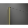 Mexen Kioto Walk-in zuhanyfal 130 x 200 cm, 8 mm bronz, arany szálcsiszolt - 800-130-101-55-32
