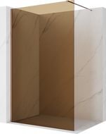 Mexen Kioto Walk-in zuhanyfal 80 x 200 cm, 8 mm bronz, rózsaarany - 800-080-101-60-32