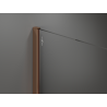 Mexen Kioto perete de duș Walk-in 130 x 200 cm, bronz 8 mm, aur roz - 800-130-101-60-32